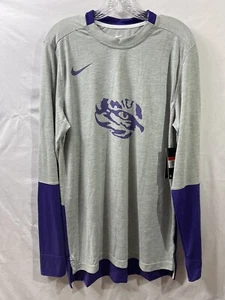 NWT Nike Dri-Fit On Field LSU Tigers NCAA Long Sleeve Shirt Men's Large - Picture 1 of 6