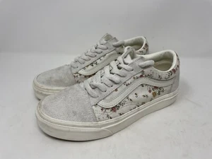 Vans Vintage Antiguo Skool Floral Malvavisco Mujer 6.5 Hombres 5 Zapatos Zapatillas - Imagen 1 de 10