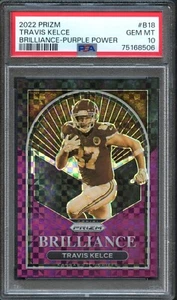 FB - 2022 Prizm - #B18 - Travis Kelce - Purple Power - PSA 10 - Picture 1 of 2