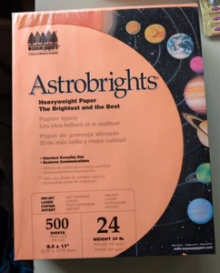 Wausau Papers Astrobright Papier Cosmic Orange 500 Blatt, 24 Pfund 759598216583 - Bild 1 von 4