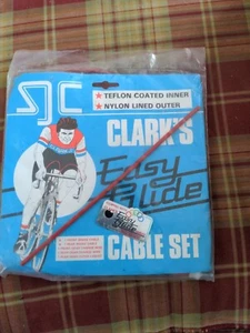 NOS CLARK'S Easy Glide Cable Set Teflon Coated & Nylon lined Road Bike Red - Picture 1 of 5