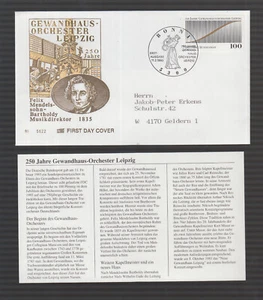 Gewandhaus-Orchester Leipzig  FDC/Brief + Beschreibung BRD 1993 - Picture 1 of 1