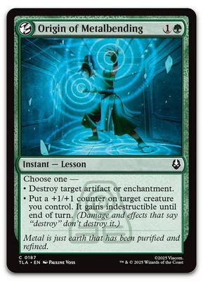 Origin of Metalbending #187 (NM) TLA Magic MTG - Image 1 of 2