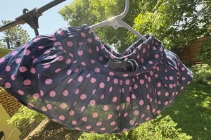 CREWCUTS Baby Girl’s Navy & Purple Polka Dot Lined Twirly Dress Skirt Sz 3 - Picture 1 of 10