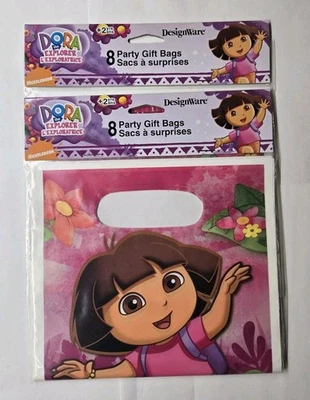 Nickelodeon Dora the Explorer Loot Favor Treat Bags 2000 Two Packs Of 8 - Image 1 of 2
