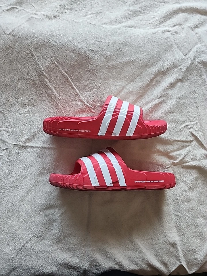 Adidas Men's Adilette 22 Slide Size 10 Scarlet Red |IG9259| - Image 1 of 4