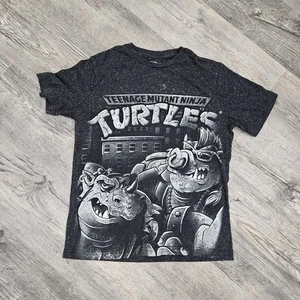 TMNT Teenage Mutant Ninja Turtles AOP T-Shirt Bebop Rock Steady Shredder M - Picture 1 of 4
