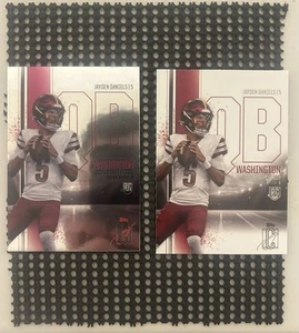2024 Topps Signature Class Jayden Daniels Base and Chrome Variation Lot of 2 - Picture 1 of 6