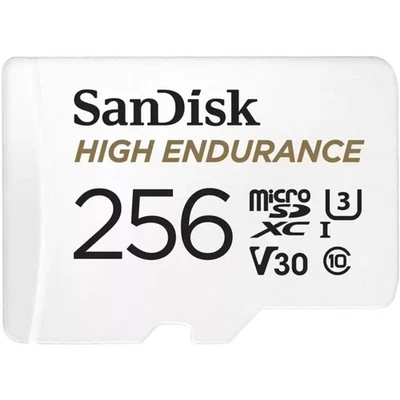 SANDISK MSD256HE  256G Micro SD Card High Endurance 100Mb SD Adapter Capacity: - image 1 of 3