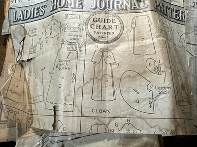 Antique Ladies Home Journal Sewing Pattern 7919 Infant Wheeler Layette Cut - Image 1 of 4