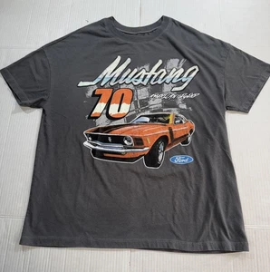 Ford Mustang American Legend 70” Short Sleeve Mens T-Shirt Size XL Gray - Picture 1 of 8