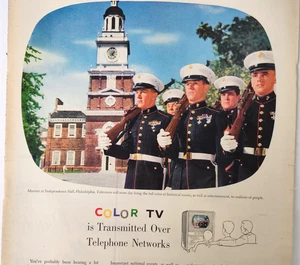 Sistema telefónico Campana Independence Hall Marines de colección 1954 publicidad revista impresa - Imagen 1 de 7