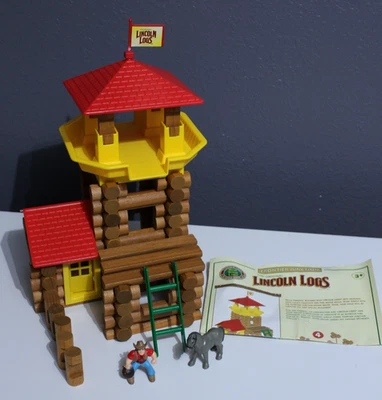 Juego completo de 100 piezas The Original Lincoln Logs Frontier Junction Wild West 2004 Foto 1 de 4