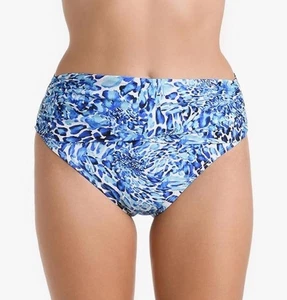 Neu mit Etikett La Blanca Damen halbhohe Taille Schärpe Band Badehose aquatisch naturblau Gr. 16 - Bild 1 von 4