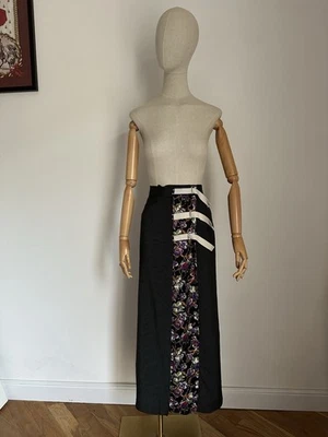 复古 GAULTIER 青少年裙棉质花朵尺寸 IT38! — 第 1/4 张图片