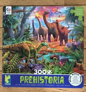 300 piece colorful Prehistoria Dinosaur Puzzle - Picture 1 of 4