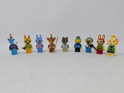 LEGO Lote de 9 Minifiguras de Animal Crossing - Nook, Rosie, Kapp'n, Bunnie, Julian Foto 1 de 4