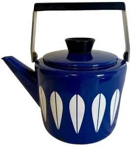 Cathrineholm of Norway Blue Lotus Emaille Teekanne - MCM Scandinavian Design - Bild 1 von 15