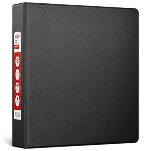 Staples Standard 2" 3-Ring Non-View Binder Black (26417-CC) 55357/26417 - Picture 1 of 5