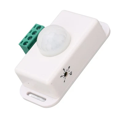 PIR Sensor Delay Time Adjustable LED Motion DC 12V-24V 6A (White) - Image 1 of 4