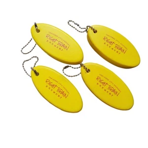 4 Stück Wassersport Schwimmen Schlüsselanhänger Schwimmer Segeln rechte Gehirnhälfte Brauerei See Fluss - Bild 1 von 3