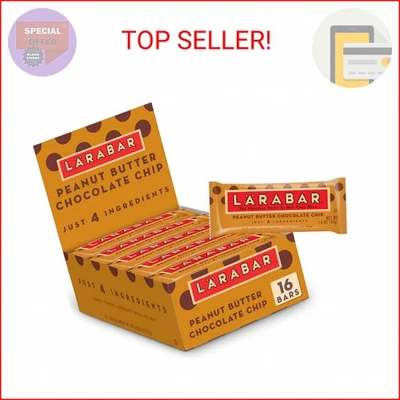 Chispas de chocolate con mantequilla de maní Larabar, barra de frutas y nueces sin gluten, 16 quilates Foto 1 de 2