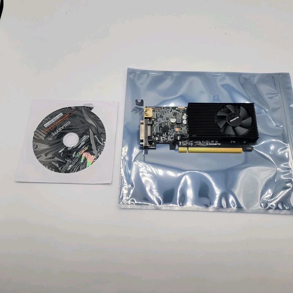 GIGABYTE GeForce GT 1030 2GB DDR4 Graphics Card (GV-N1030D4-2GL) - Image 1 of 3