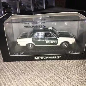 MINICHAMPS AUDI 100 1970 POLIZEI, 1/43, MIB! Mint Boxed - Picture 1 of 4