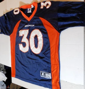 Camiseta deportiva vintage de los Denver Broncos Terrell Davis talla 1998 años 90 NFL LRG - Imagen 1 de 10