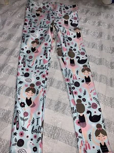 Girls Sz 7 8 10 Slim Ballet Leggings Dance Nwot Swan Dance - Picture 1 of 7