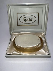 Speidel ID Bracelet Cuff Brushed Gold Blank Engravable 6" VINTAGE NEW Old Stock - Picture 1 of 4