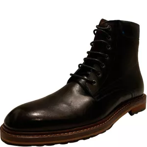 Botas de cuero negras Zanzara Jimmy ZZ1221B para hombre 11M precio de venta sugerido por el fabricante 250 nuevas - Imagen 1 de 6