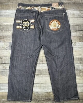 Red Ape Jeans Mens 46 Blue Denim Loose Fit Baggy Casual Bottoms - Image 1 of 4