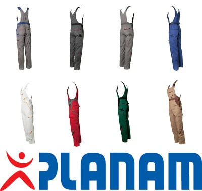 PLANAM - HIGHLINE Latzhose Arbeitshose Übergrößen 56 - 70 u. Bauchgrößen 51 - 69