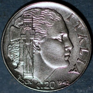 Italy 20 Centesimi 1942 KM# 75 - Picture 1 of 2