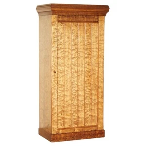 EXQUISITE ANTIQUE VICTORIAN HUNGARIAN CURLY ASH HOUSEKEEPERS CLOAKROOM CUPBOARD - Picture 1 of 24