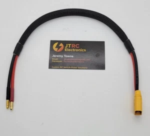 Cable cargador de fuente de alimentación macho de 4 mm a XT90 16"" 10awg - Imagen 1 de 3