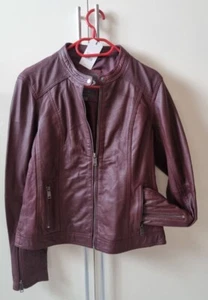Damen Lederjacke Größe L, neu mit Etikett, bordeaux - Bild 1 von 4
