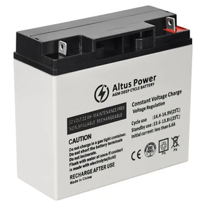 Altus 12V 22ah AGM Battery Deep Cycle SLA Lead Acid Battery - Picture 1 of 8