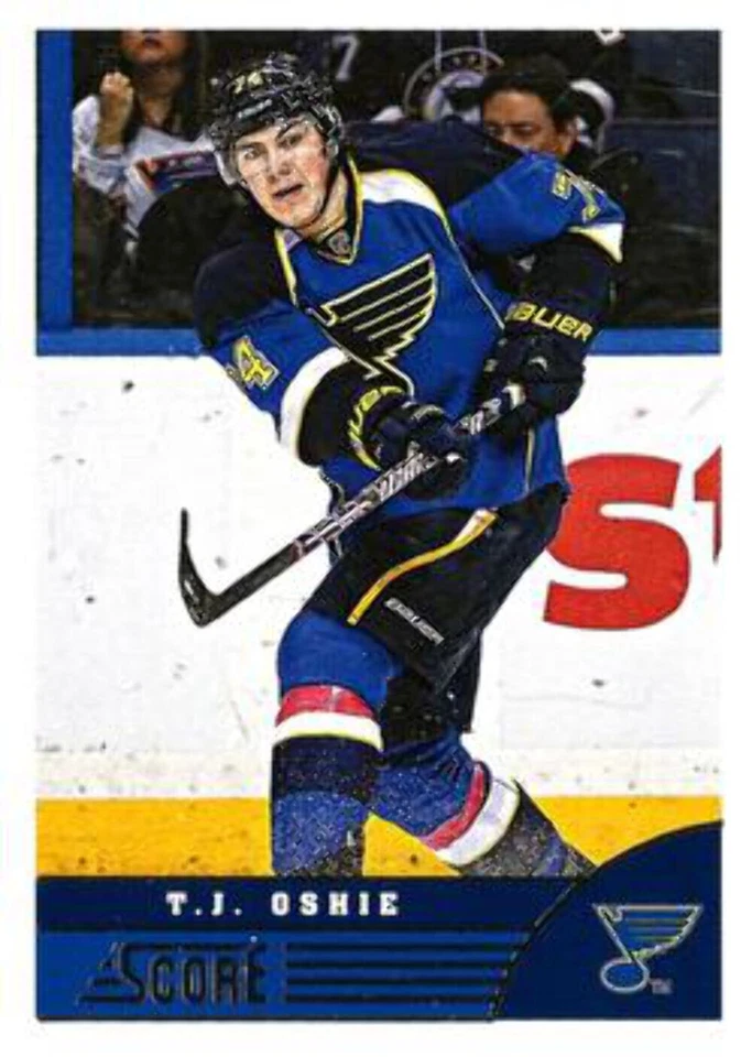 #439 T.J. Oshie - St. Louis Blues - 2013-14 Score Hockey - Image 1 of 1