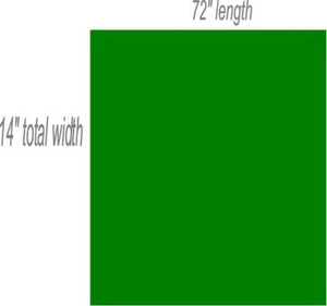14" x 72" Solid Racing Stripe Vinyl Decal for Cars, Trucks, Autos, RV's etc. - Foto 1 di 2