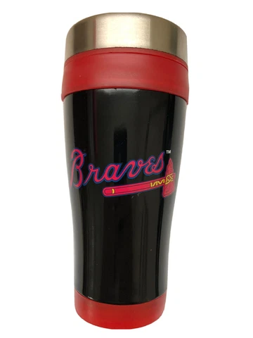 Atlanta Braves MLB Licensed 12 oz Double Wall Insulated Tumbler Cup w/Lid Cover