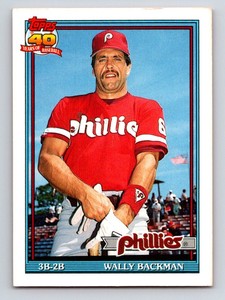 1991 Topps Traded Wally Backman Philadelphia Phillies #3T
