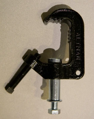 Altman 510 Malleable Iron Pipe Clamp Lighting Fixture C-Clamp Flat Rate Shipping - Image 1 of 2