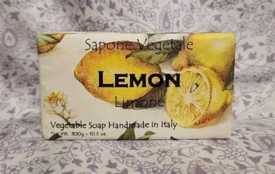 Alchimia Soap LEMON SCENT Vegetable Soap Bar Handmade in Italy 10.5oz - Image 1 of 4