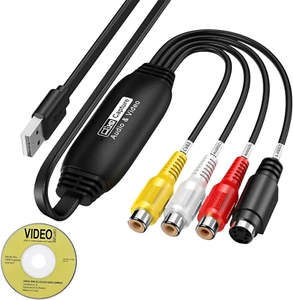 Scheda Acquisizione Video USB 2.0 Convertitore VHS in Digitale Video Grabber per - Foto 1 di 12