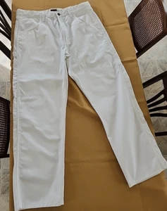 WRANGLER WORKWEAR WHITE PAINTERS PANTS 38x32 - Picture 1 of 4