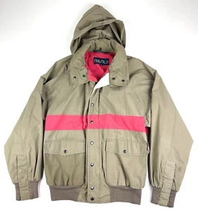 Chaqueta cargo vintage rara para hombre Nautica caqui talla pequeña - Imagen 1 de 9
