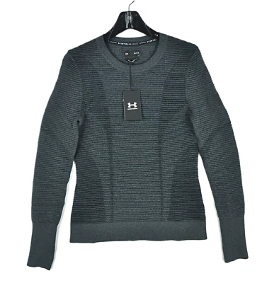 Moletom feminino Under Armour IntelliKnit M Phantom 2.0 gola redonda novo com etiquetas - Imagem 1 de 4