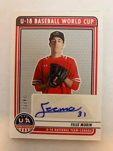 Felix Morin 2023 Panini Stars & Stripes U-18 Canada National Team Autograph /72 - Picture 1 of 2